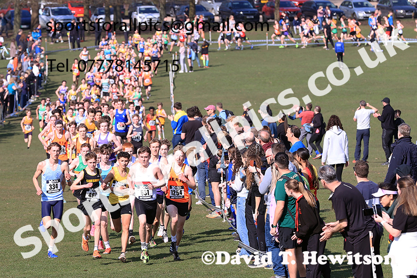 Boys under-15s 2025 UK CAU Inter Counties Cross Country Champs., Wollaton Park, Nottingham. Photo: David T. Hewitson/Sports for All Pics